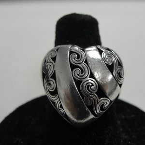 925 Sterling Silver Brighton Heart Ring